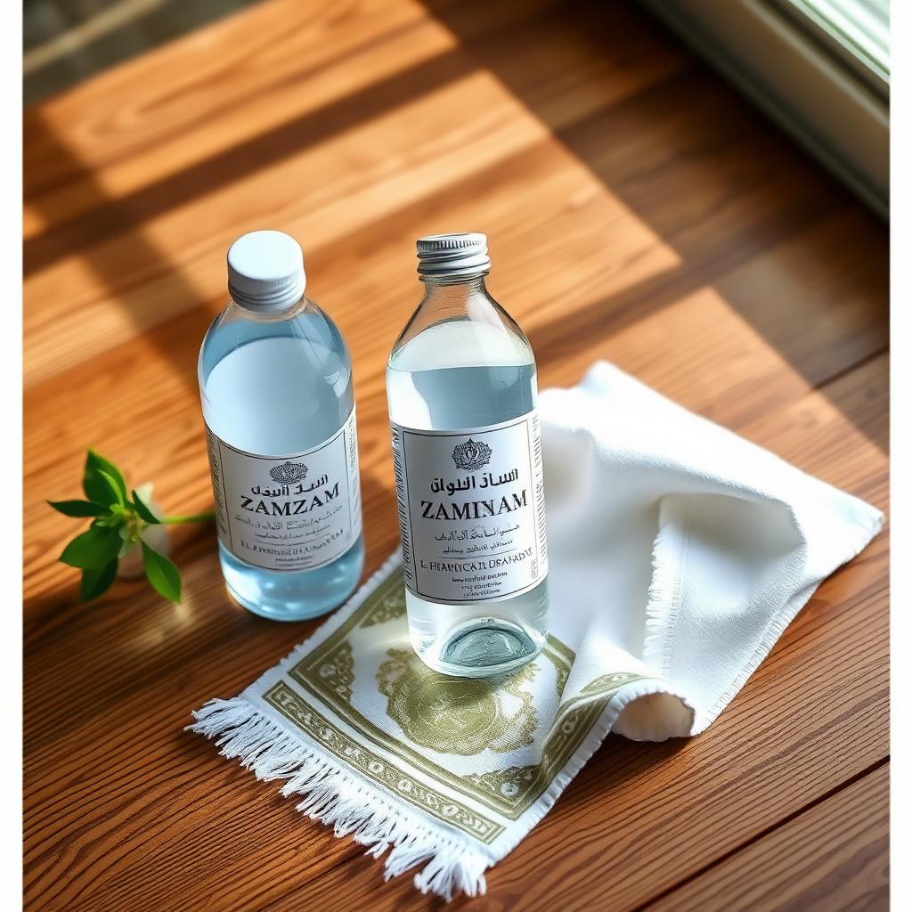 Zamzam water and ihram cloth