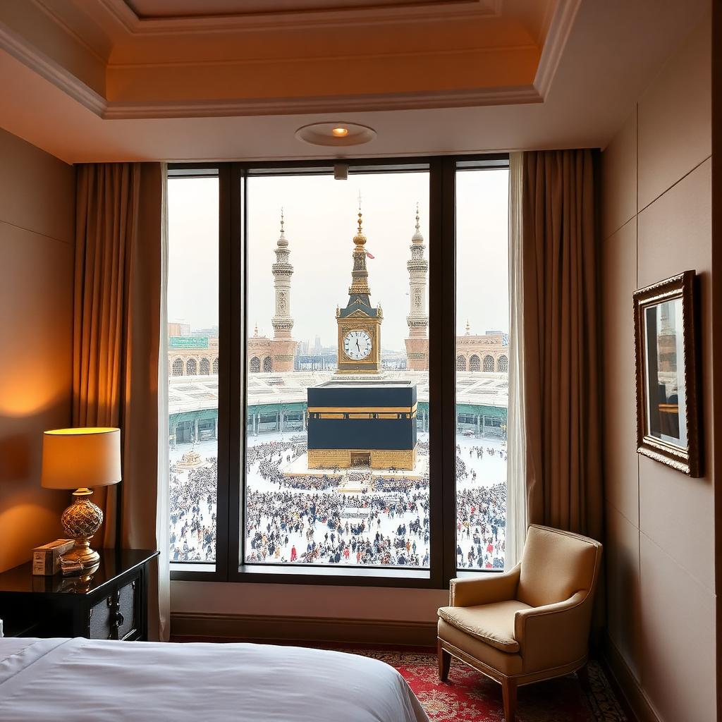 Hotel room with view of Haram